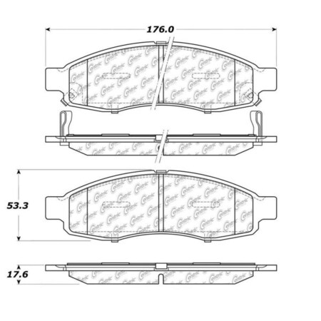 Centric Parts Centric Premium Pads, 300.11830 300.11830